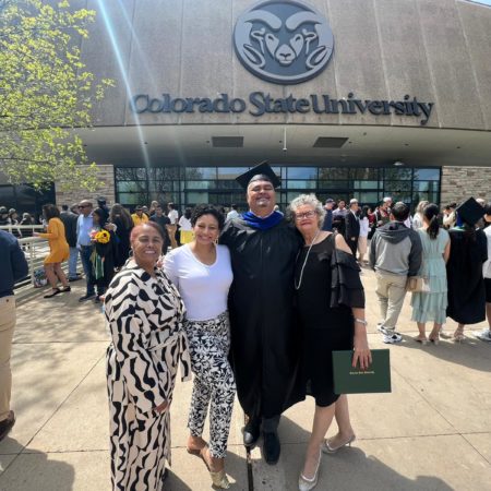Verona and Cameron with Mothers
