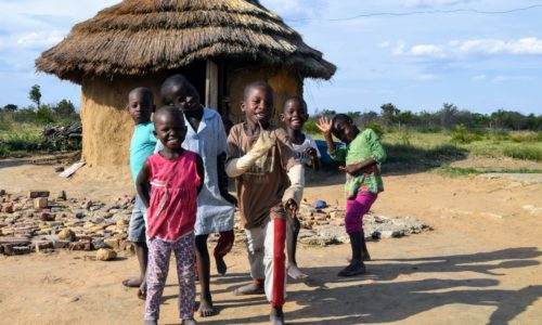 Zimbabwe Vimridge Farm Jan 2020 one of our kids in uniform and a few of many others who need support to attend school